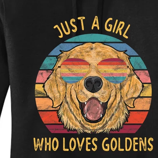 Girl Loves Golden Retrievers Dog Gifts Women's Pullover Hoodie