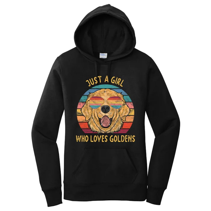 Girl Loves Golden Retrievers Dog Gifts Women's Pullover Hoodie