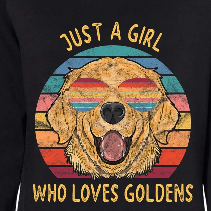 Girl Loves Golden Retrievers Dog Gifts Womens California Wash Sweatshirt