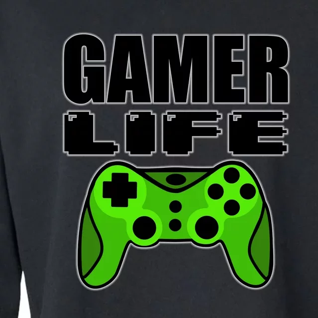 Gamer Life Cropped Pullover Crew