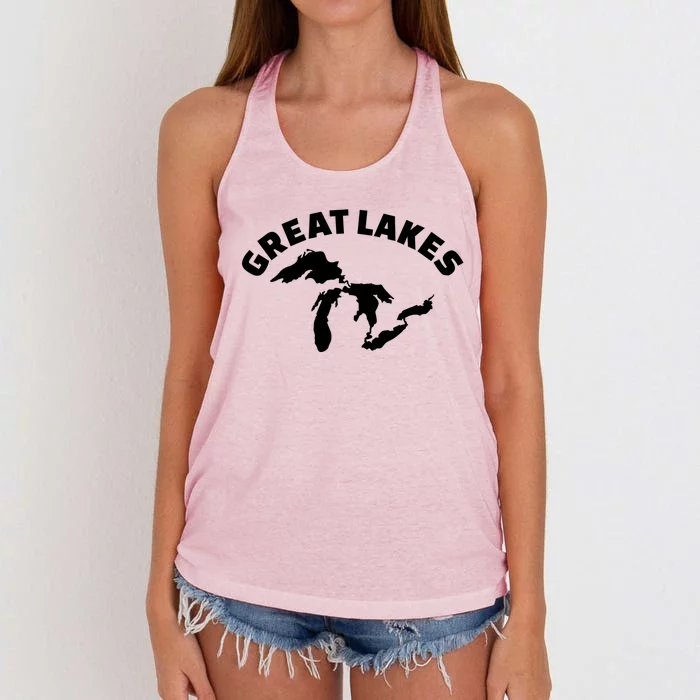 Great Lakes Gift Women's Knotted Racerback Tank