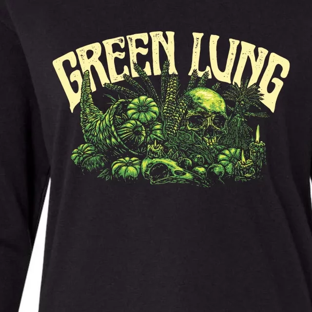 Green Lung Harvest Womens Cotton Relaxed Long Sleeve T-Shirt