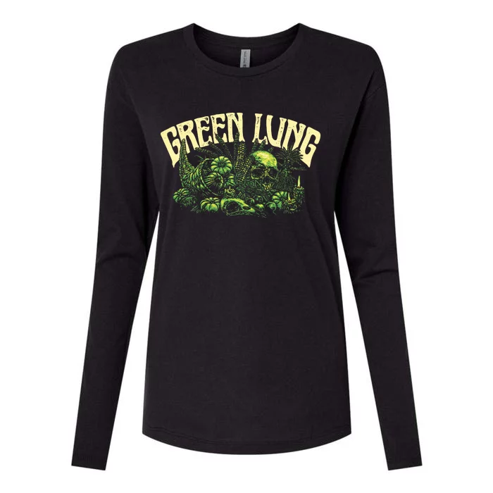 Green Lung Harvest Womens Cotton Relaxed Long Sleeve T-Shirt