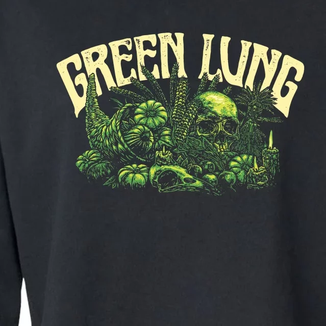 Green Lung Harvest Cropped Pullover Crew