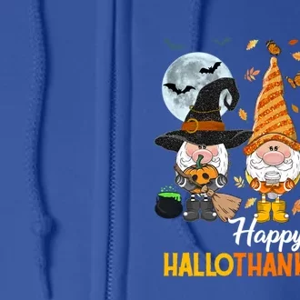 Gnomes Lover Halloween Merry Christmas Happy Hallothanksmas Gift Full Zip Hoodie