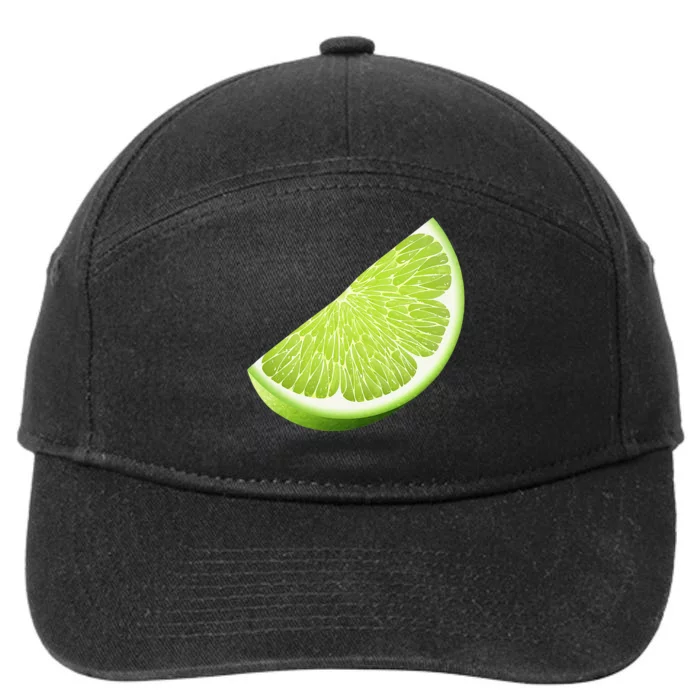 Green Lime Halloween Costume Group Funny Lime Slice Lovers 7-Panel Snapback Hat