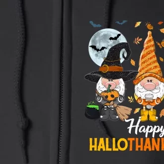 Gnomes Lover Halloween Merry Christmas Happy Hallothanksmas Full Zip Hoodie