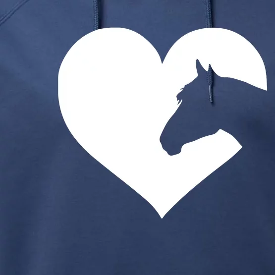 Great Love Horses Women Men Performance Fleece Hoodie