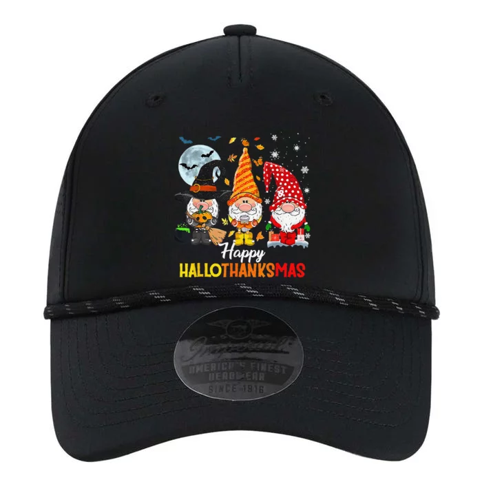 Gnomes Lover Halloween Merry Christmas Happy Hallothanksmas Performance The Dyno Cap