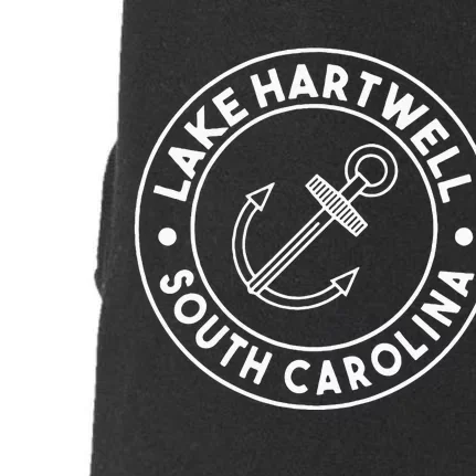 Graphic Lake Hartwell South Carolina Pocket Souvenir Doggie 3-End Fleece Hoodie