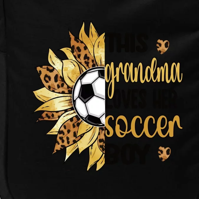 Grandma Loves Her Soccer Boy Soccer Player Grandmother Great Gift Impact Tech Backpack