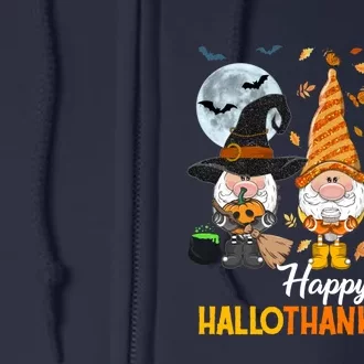 Gnomes Lover Halloween Merry Christmas Happy Hallothanksmas Full Zip Hoodie