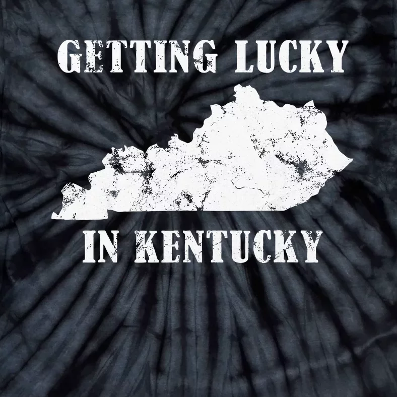 Getting Lucky In Kentucky Distressed Kentucky Tie-Dye T-Shirt