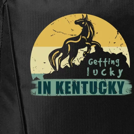 Gettin Lucky In Kentucky Horse Racing Derby Kentucky Day Gift City Backpack