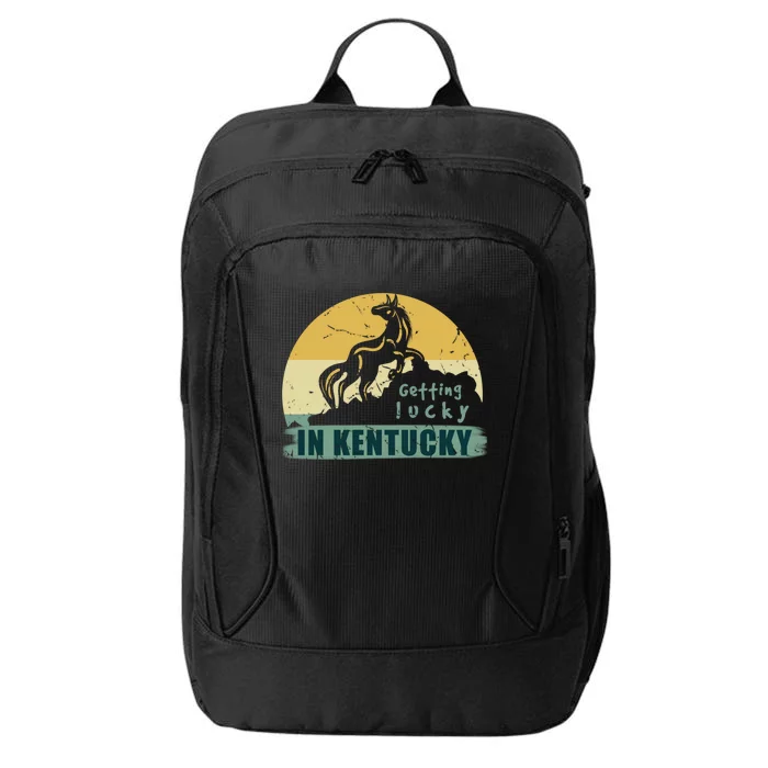 Gettin Lucky In Kentucky Horse Racing Derby Kentucky Day Gift City Backpack