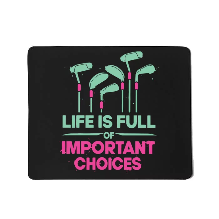 Gradient Life Is Full Of Important Choices Mousepad