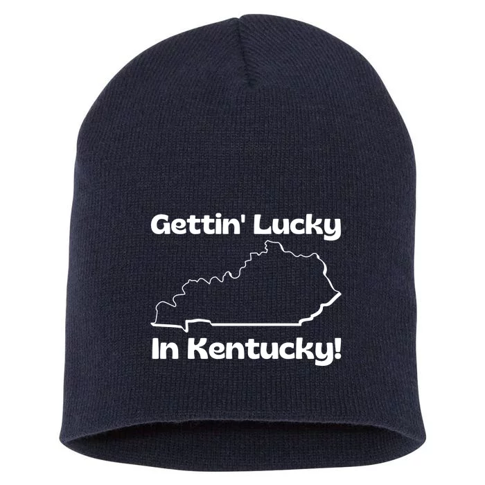 Gettin Lucky In Kentucky! School Of Rock Classic Graphic Short Acrylic Beanie