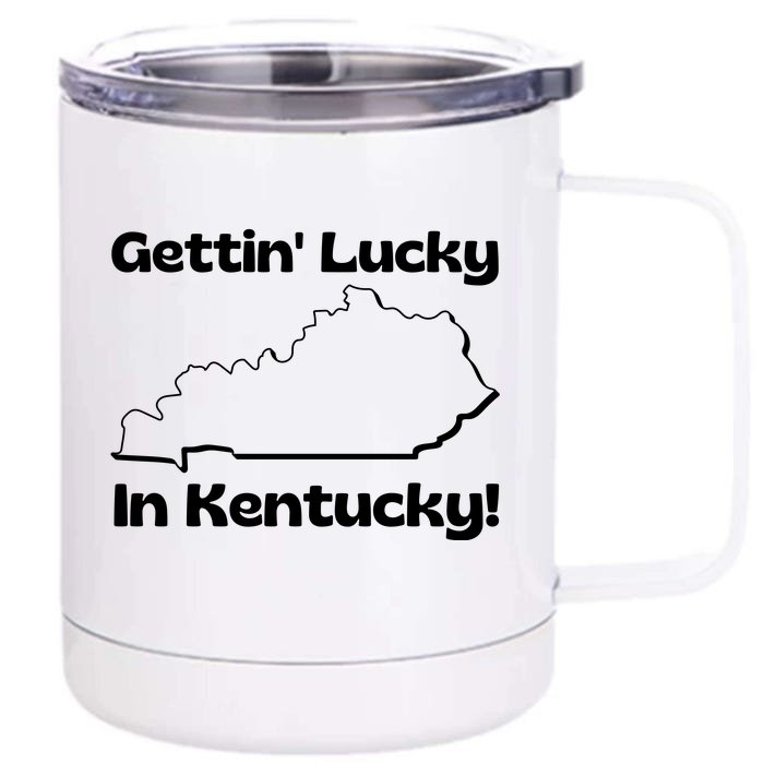 Gettin Lucky In Kentucky! School Of Rock Classic Graphic Front & Back 12oz Stainless Steel Tumbler Cup