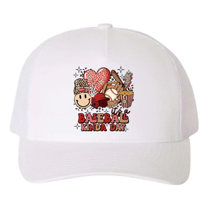 Gramma Life It's A Baseball Kinda Day Yupoong Adult 5-Panel Trucker Hat