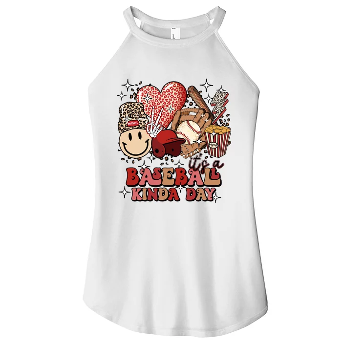 Gramma Life It's A Baseball Kinda Day Women’s Perfect Tri Rocker Tank