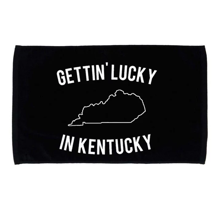 Gettin Lucky In Kentucky Microfiber Hand Towel