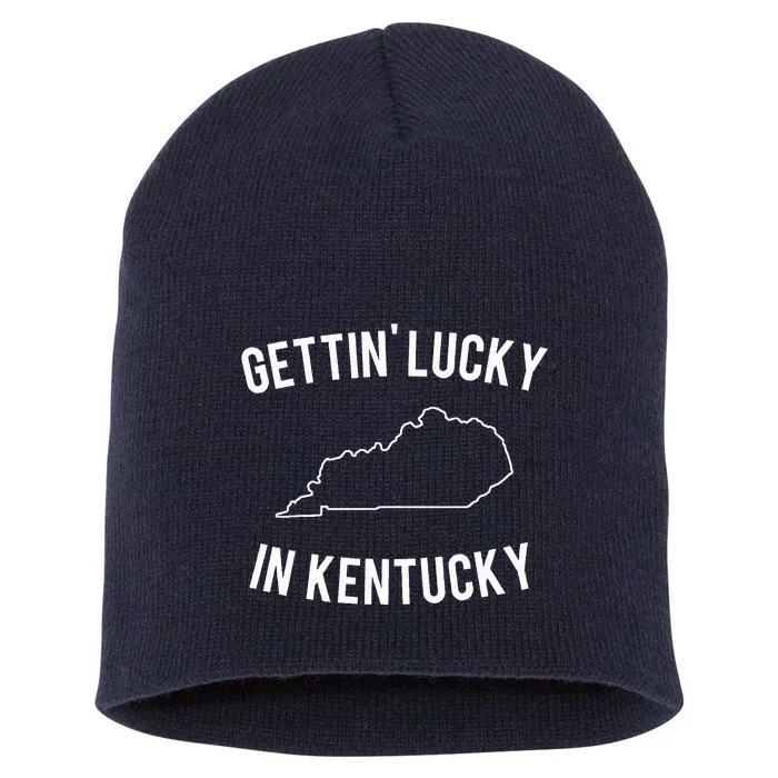 Gettin Lucky In Kentucky Short Acrylic Beanie