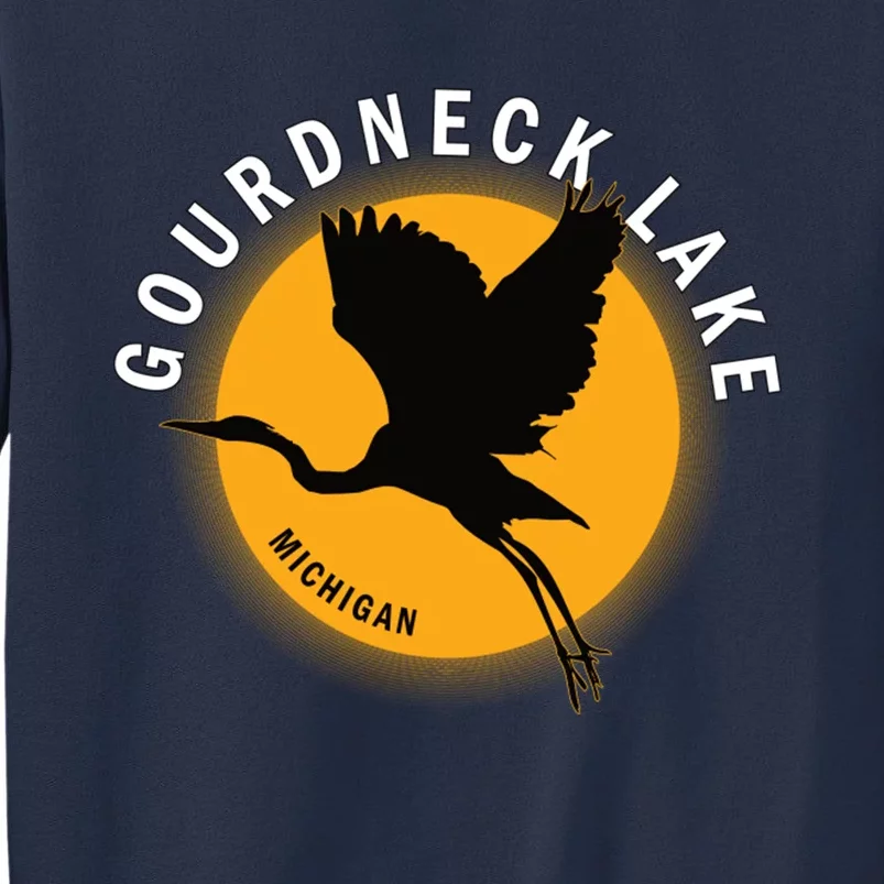 Gourdneck Lake In Michigan Heron Sunrise Sweatshirt