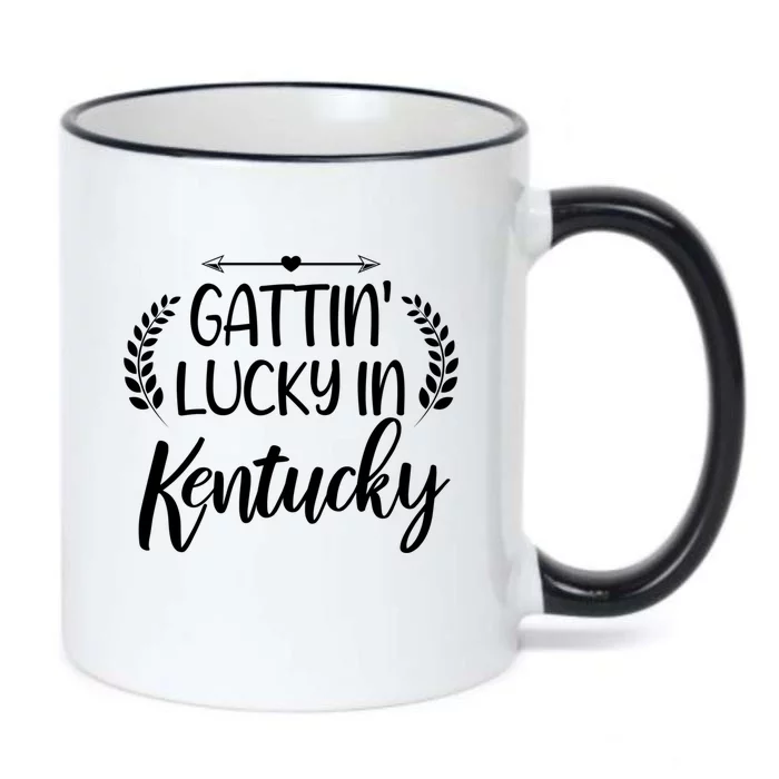 Gattin’ Lucky In Kentucky Horses Racing Race Derby Day Fun Cute Gift Black Color Changing Mug