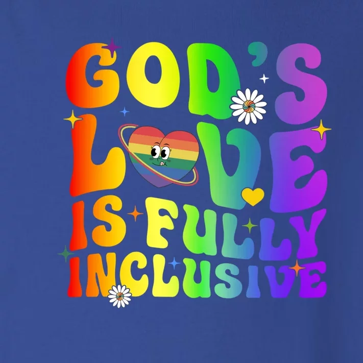 GodS Love Is Fully Inclusive Christian Jesus Lgbt Pride Meaningful Gift Toddler Long Sleeve Shirt