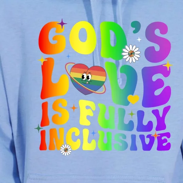 GodS Love Is Fully Inclusive Christian Jesus Lgbt Pride Meaningful Gift Unisex Surf Hoodie