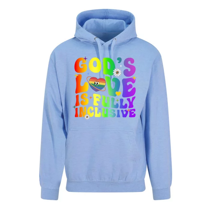 GodS Love Is Fully Inclusive Christian Jesus Lgbt Pride Meaningful Gift Unisex Surf Hoodie