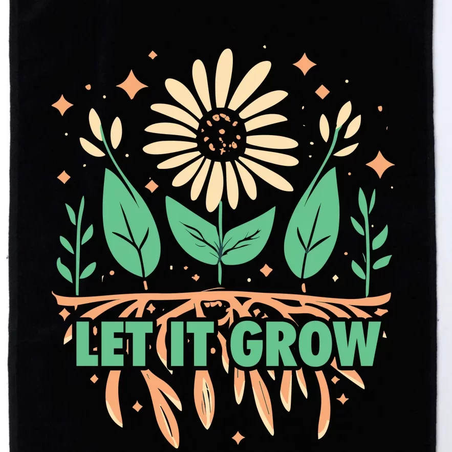 Gardeners Let It Grow Funny Garden Gardening Platinum Collection Golf Towel