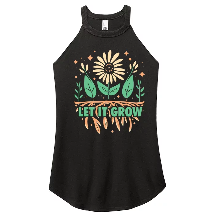 Gardeners Let It Grow Funny Garden Gardening Women’s Perfect Tri Rocker Tank