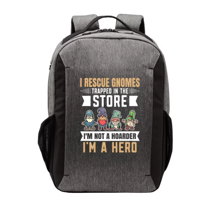 Garden Lover I Rescue Gnomes Not A Hoarder A Hero Gardener Vector Backpack