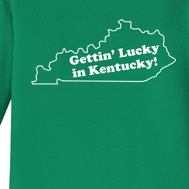 Gettin Lucky In Kentucky Cool Lucky In Kentucky Baby Long Sleeve Bodysuit