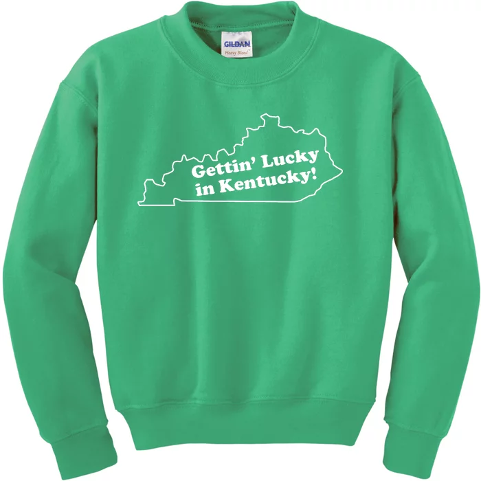 Gettin Lucky In Kentucky Cool Lucky In Kentucky Kids Sweatshirt