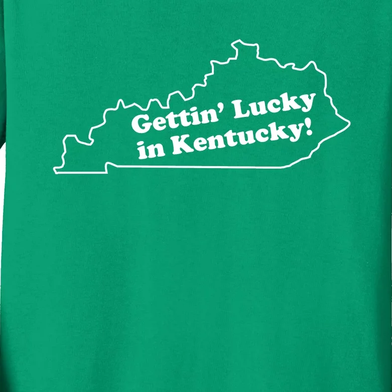 Gettin Lucky In Kentucky Cool Lucky In Kentucky Kids Long Sleeve Shirt