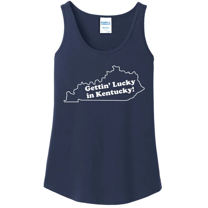 Gettin Lucky In Kentucky Cool Lucky In Kentucky Ladies Essential Tank