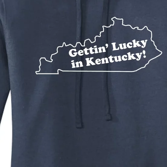 Gettin Lucky In Kentucky Cool Lucky In Kentucky Women's Pullover Hoodie