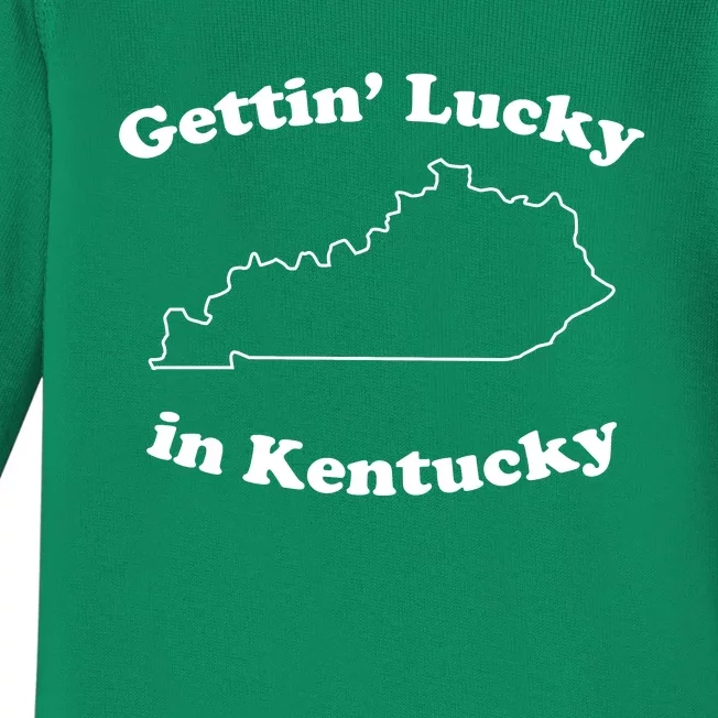 Gettin Lucky In Kentucky Cool Lucky In Kentucky Baby Long Sleeve Bodysuit