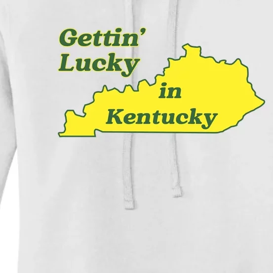 Gettin Lucky In Kentucky Cool Lucky In Kentucky Women's Pullover Hoodie