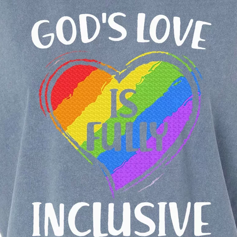 GodS Love Is Fully Inclusive Christian Pride Lgbt Garment-Dyed Women's Muscle Tee