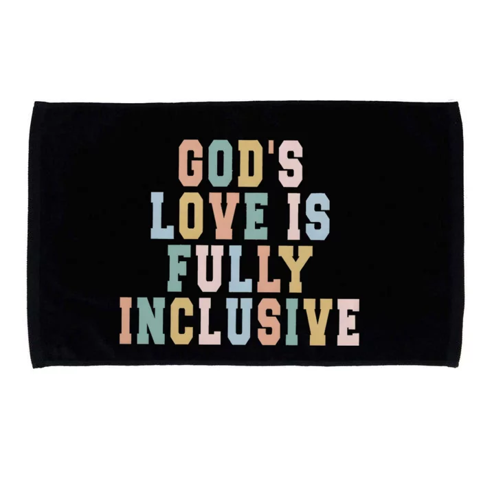 Gods Love Is Fully Inclusive Pride Microfiber Hand Towel