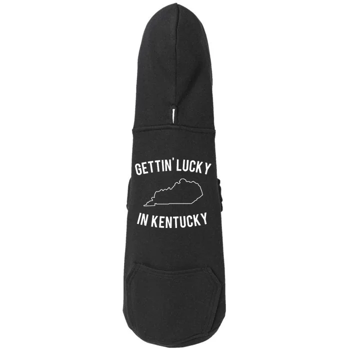 Gettin Lucky In Kentucky Doggie 3-End Fleece Hoodie