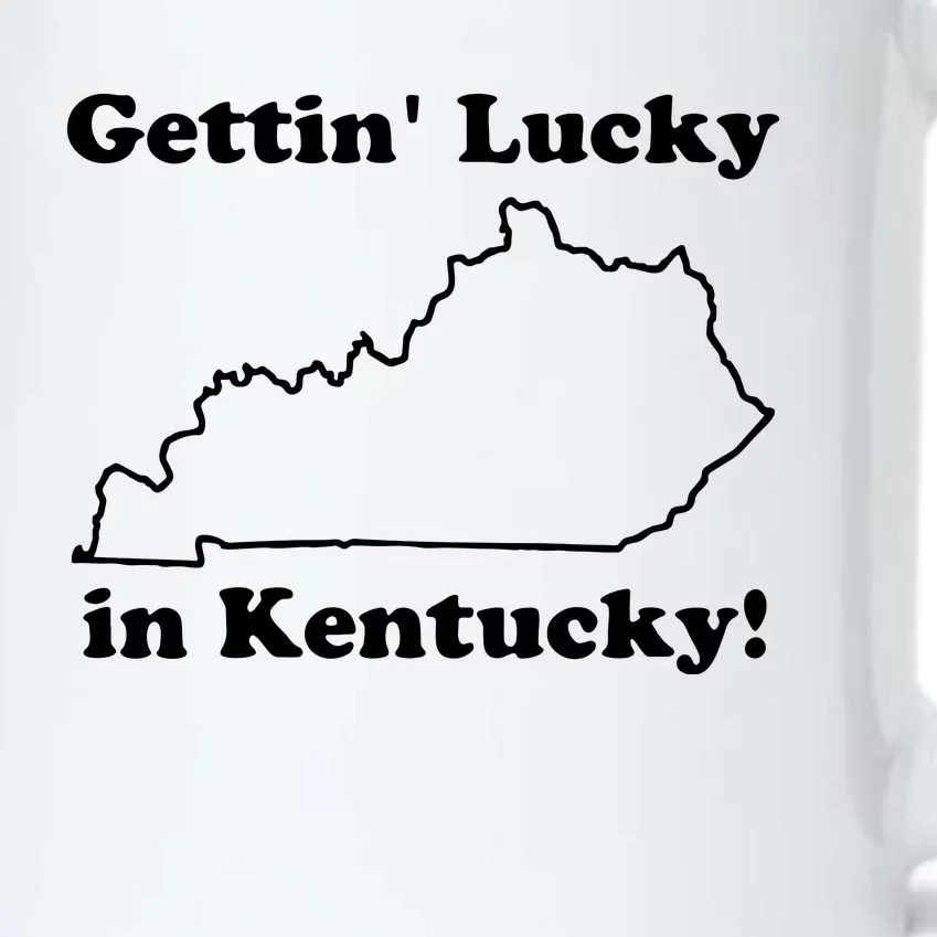 Gettin Lucky In Kentucky Black Color Changing Mug