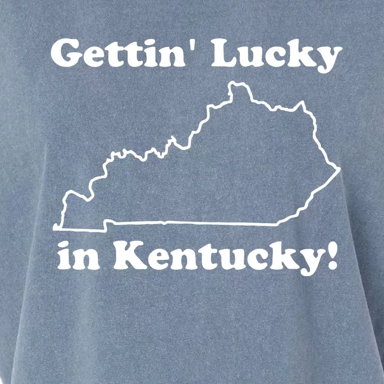 Gettin Lucky In Kentucky Garment-Dyed Women's Muscle Tee