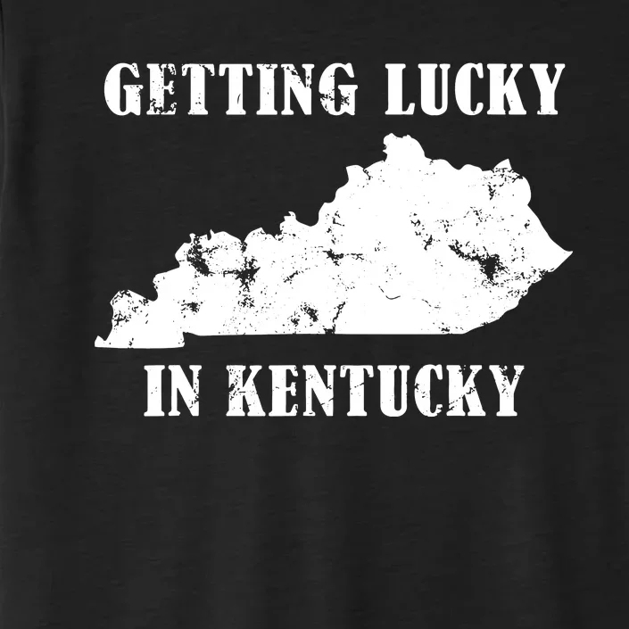 Getting Lucky In Kentucky Distressed Kentucky ChromaSoft Performance T-Shirt