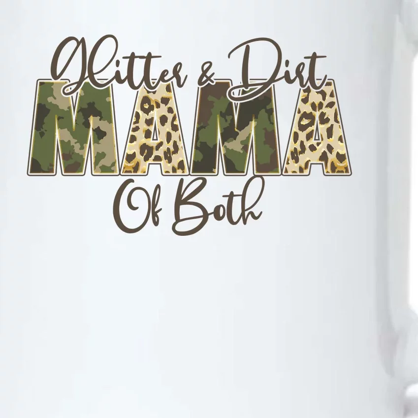 Glitter And Dirt Mama Of Both Mother's Day Black Color Changing Mug