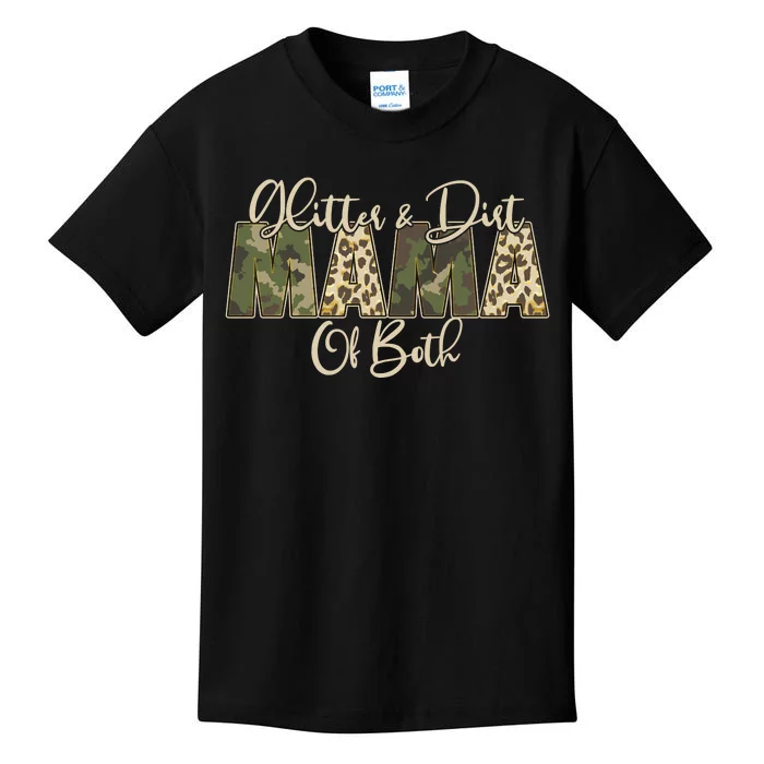 Glitter And Dirt Mama Of Both Mother's Day Kids T-Shirt