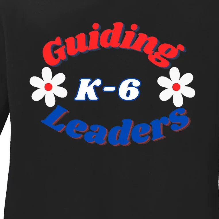 Guiding Leaders K6 School Counselor Young Leaders Daisies Ladies Long Sleeve Shirt